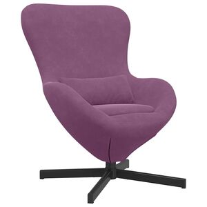 vidaXL Poltrona uovo Viola 63 x 73 x 90 cm Velluto