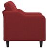 vidaXL Poltrona Rosso Vino 60 cm in Tessuto