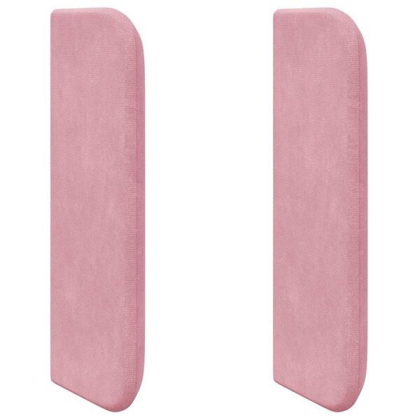 vidaXL Orecchia della Testata Rosa 40,5 x 40,5 x 4 cm Velluto