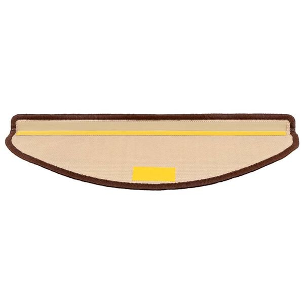 vidaXL Tappetini Autoadesivi per Scale 15 pz Marronie 65x21x4 cm