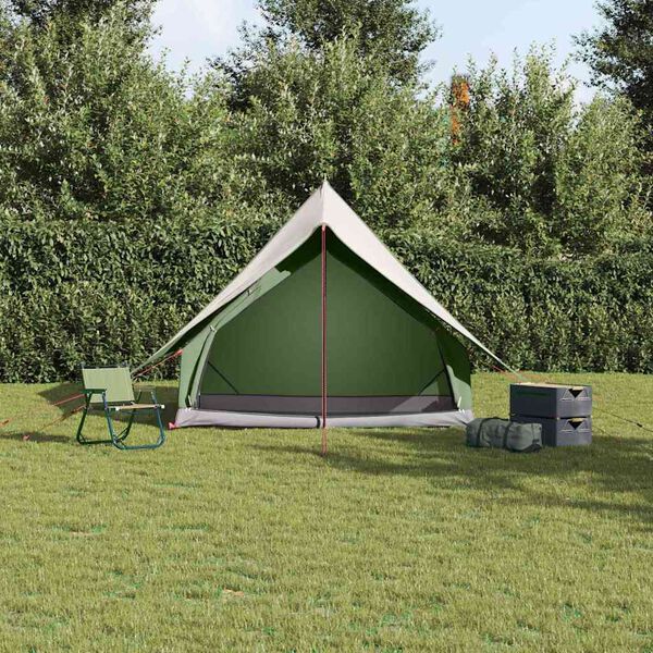 vidaXL Tende con tetto Verde 220 x 233 x 184 cm Poliestere