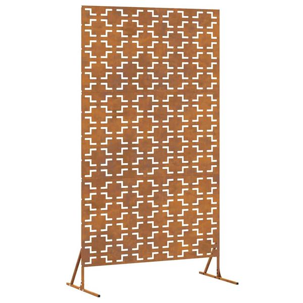 vidaXL Schermo per Privacy Grigio 100 x 50 x 180 cm Acciaio