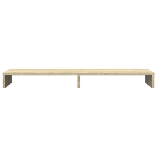 vidaXL Supporto Monitor Rovere Sonoma 100x27x10 cm Legno Multistrato