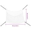 vidaXL Reti da Fieno 2pz Rettangolari Bianchi 90x60 cm in PP
