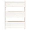 vidaXL Fioriera Bianca 77x25x104,5 cm in Legno Massello di Pino