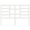 vidaXL Testiera per Letto Bianca 146x4x104cm in Legno Massello di Pino