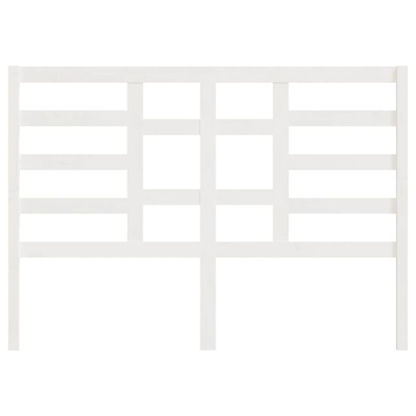 vidaXL Testiera per Letto Bianca 146x4x104cm in Legno Massello di Pino