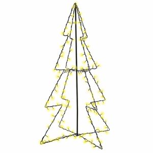 vidaXL Albero di Natale a Cono 160 LED per Interni Esterni 78x120 cm