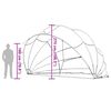 vidaXL Dome Piscina Verde 592 x 590 x 275 cm