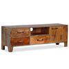 vidaXL Mobile Porta TV in Legno di Acacia Stile Vintage 118x30x40 cm