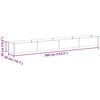 vidaXL Letto rialzato da giardino 390 x 50 x 36 cm Acciaio zincato
