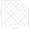 vidaXL Trapunte & Duvet Bianco 200 x 200 cm Microfibra