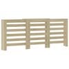 vidaXL Copertura Termosifone Rovere Sonoma 205x21,5x83,5cm Multistrato