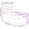 vidaXL Letto a molle con materasso Grigio chiaro 80 x 200 cm Tessuto
