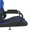 vidaXL Sedia da Gaming Massaggiante Nero e Blu in Similpelle
