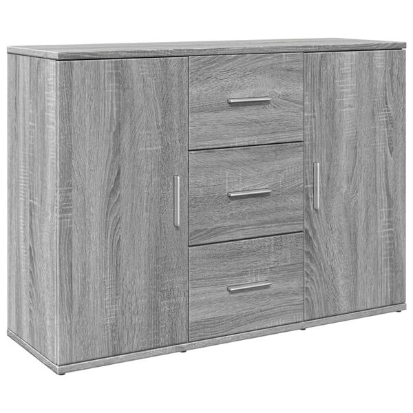 vidaXL Credenza Grigio Sonoma 90,5x29,5x65 cm in Truciolato