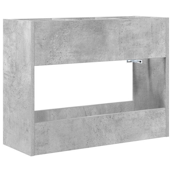 vidaXL Supporto per Ombrellone Grigio cemento 65 x 24 x 50 cm