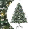 vidaXL Albero di Natale artificiale con 300 LED Verde 240 cm