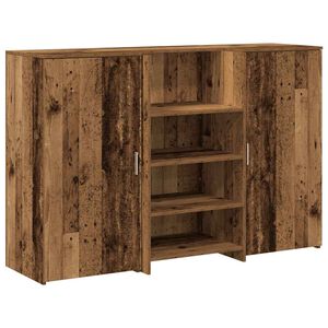 vidaXL Banco Reception Legno Antico 155x50x103,5 cm Legno Multistrato