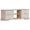 vidaXL Mobile Porta TV 120x30x40 cm in Legno Massello di Acacia