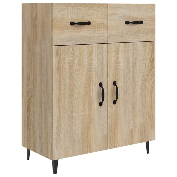 vidaXL Credenza Rovere Sonoma 69,5x34x90 cm in Legno Multistrato