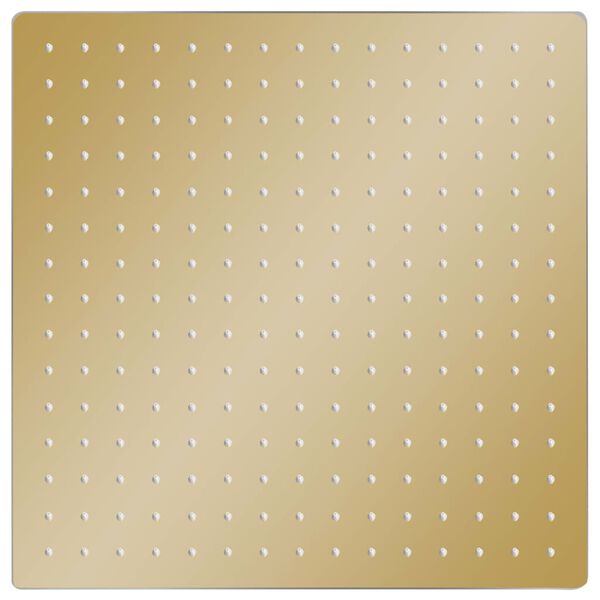 vidaXL Testa Doccia a Pioggia in Acciaio Inox 40x40 cm Quadrata Oro