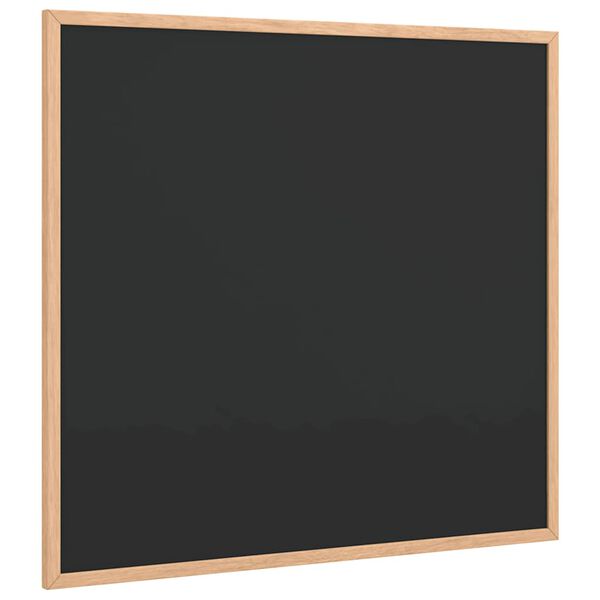 vidaXL Lavagna con cornice in legno massello di pino nera 60x55 cm