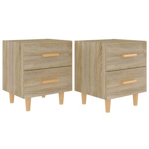 vidaXL Comodini 2 pz in Rovere Sonoma 40x35x47,5 cm
