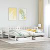 vidaXL Letto Estraibile con Cassetti senza Materasso Bianco 90x190 cm