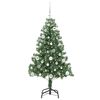 vidaXL Albero di Natale con 150 LED con supporto Verde 150 cm PVC