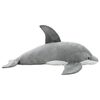 vidaXL Giocattolo di Peluche Delfino Grigio