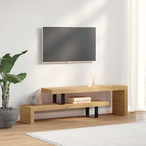 vidaXL Mobile Porta TV in Legno Massello di Mango