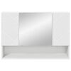 vidaXL Mobiletto per specchio Bianco 80 x 17 x 55 cm Legno multistrato