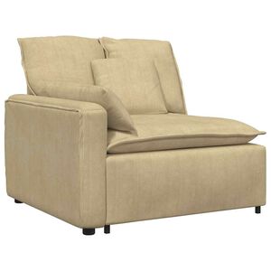 vidaXL Modulo Terminale Bracciolo Divano Modulare con Cuscini Verde Grigio 100 cm