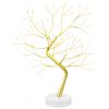 vidaXL Mini albero di Natale starburst 2 pz Oro 12 x 50 cm Acciaio