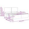 vidaXL Struttura del letto Rovere fum&eacute; 180 x 200 cm Pino massello