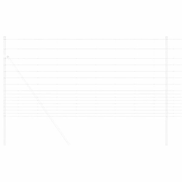 vidaXL Recinzione da campo Argento 25 x 1,2 m Acciaio zincato