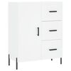 vidaXL Credenza Bianca 69,5x34x90 cm in Legno Multistrato