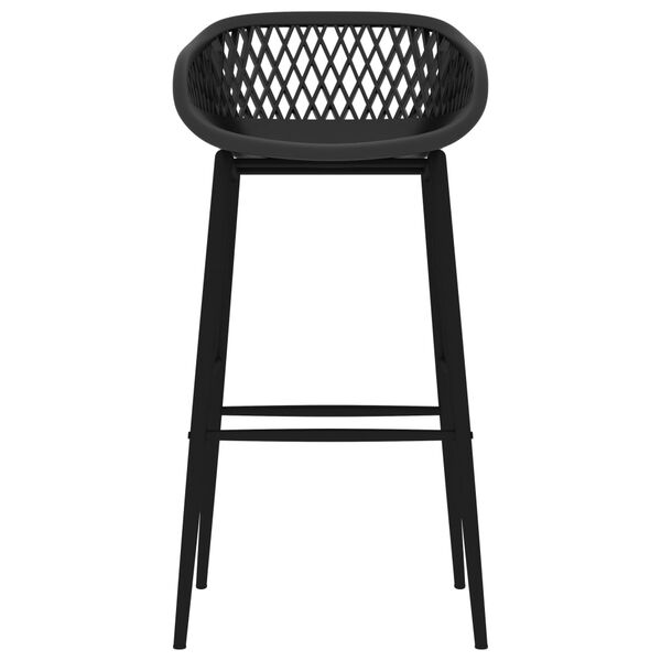 vidaXL Sedie da Bar 2 pz Nere