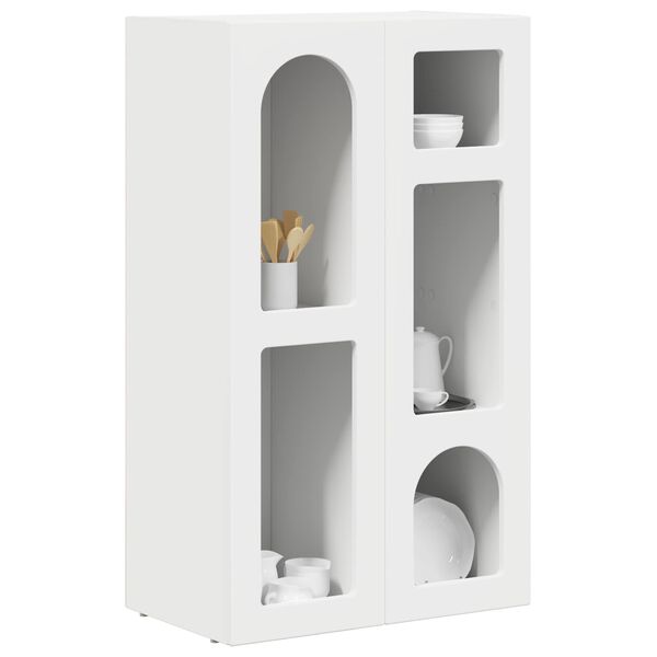 vidaXL Credenza Bianco 59 x 35 x 100,5 cm Legno multistrato