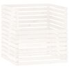 vidaXL Compostiera Bianca 100x100x102 cm in Legno Massello di Pino