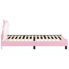 vidaXL Struttura letto bambini con testata Rosa 90 x 190 cm PU