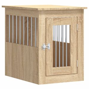 vidaXL Gabbia Cani da Arredamento Rovere Sonoma 45x62x59cm Multistrato