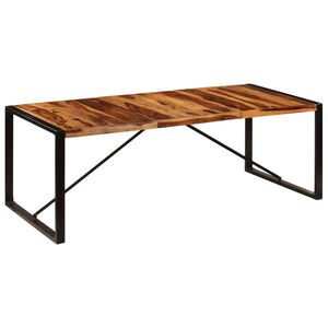 vidaXL Tavolo da Pranzo 220x100x75 cm Legno Massello di Acacia