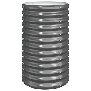 vidaXL Vaso Giardino Acciaio Zincato 40x40x68 cm Antracite