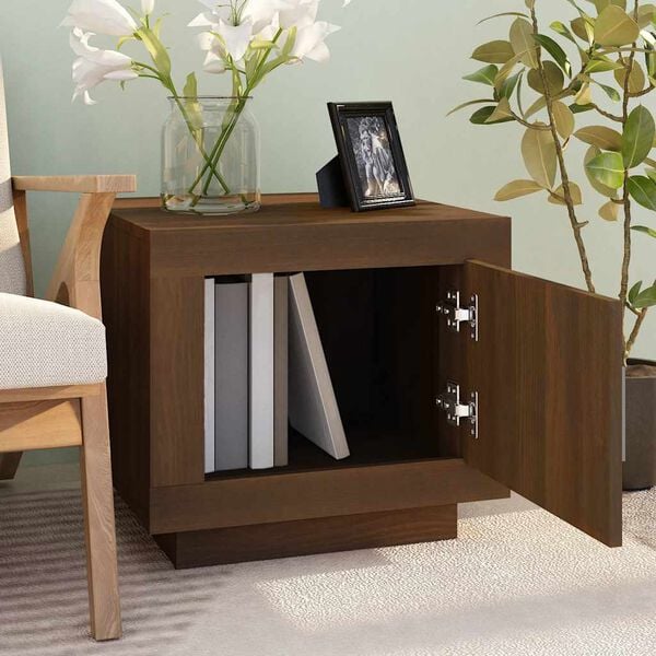 vidaXL Tavolino da Salotto Rovere Marrone 51x50x45cm Legno Multistrato