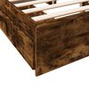 vidaXL Giroletto con Cassetti Rovere Fumo 120x190 cm Legno Multistrato
