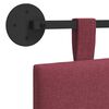 vidaXL Testata appesa Rigato Rosso Vino 190 x 55 x 5 cm Tessuto