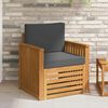 vidaXL Set di divani da esterno con cuscino Naturale 71 x 63 x 73 cm