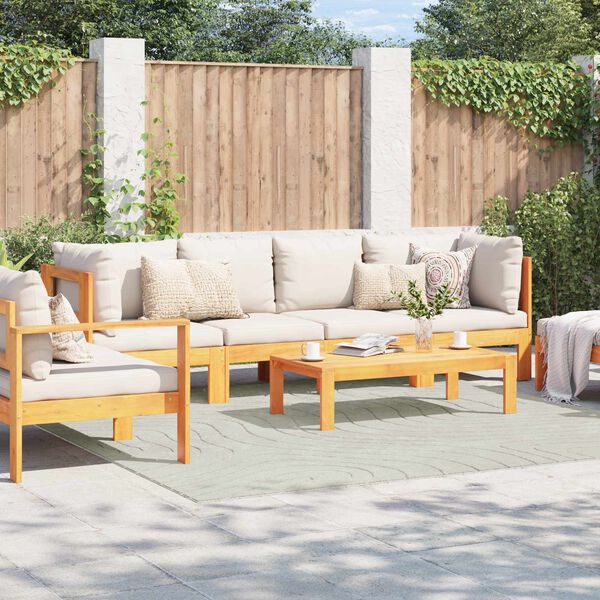 vidaXL Tappeti per area Quadrato PALMERAS Verde 240 x 240 cm